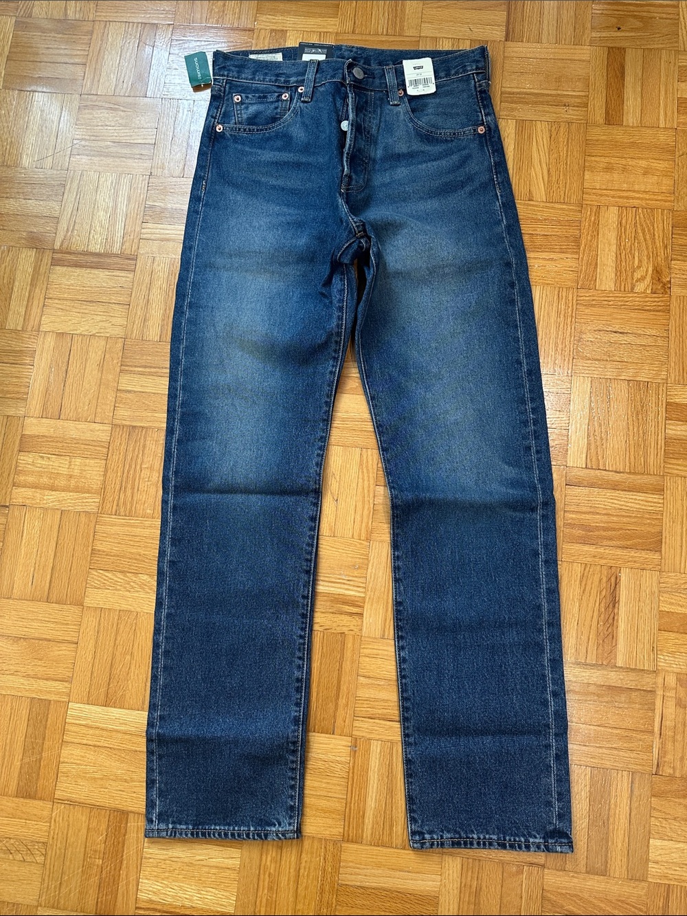 Levi's Dark Wash Blue Straight Jeans